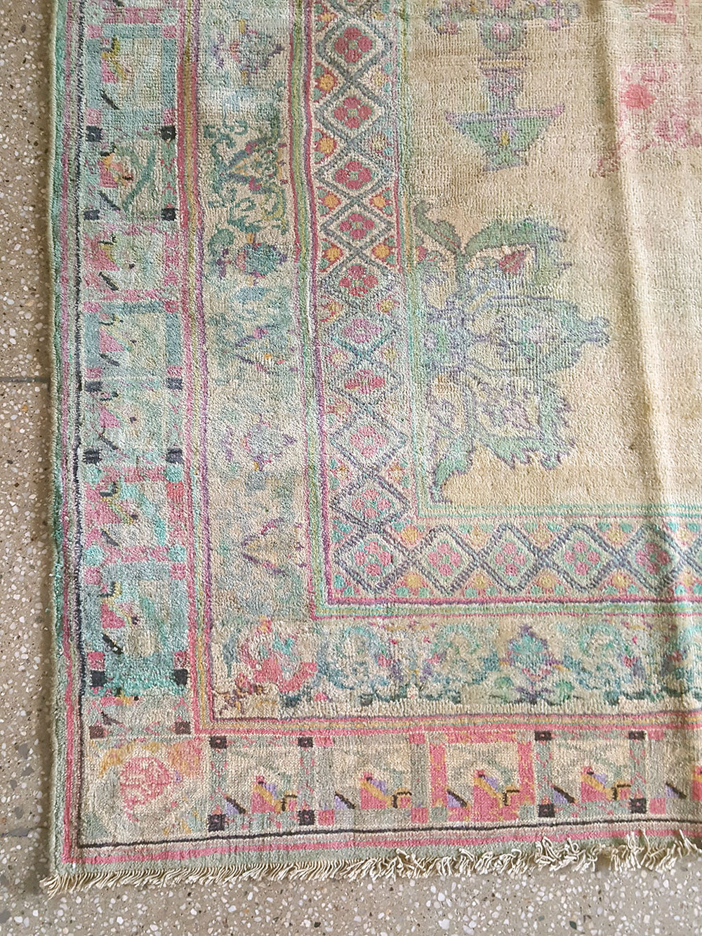 Antique Indian Agra Carpet, No.17052 - Staging