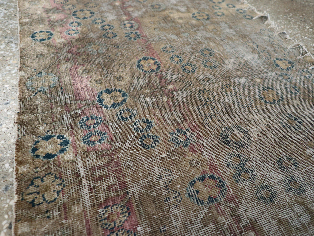 Antique East Turkestan Silk Khotan Fragment, No.17054 - Staging