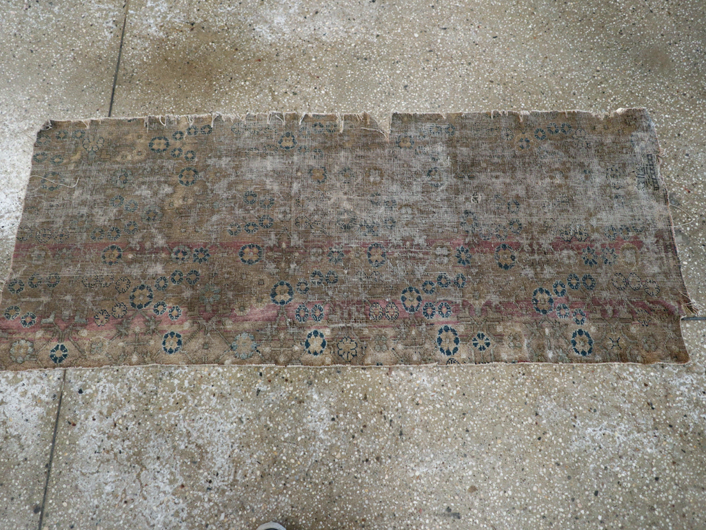 Silk 19th Century Antique East Turkestan Khotan Fragment, No.17054 - Staging