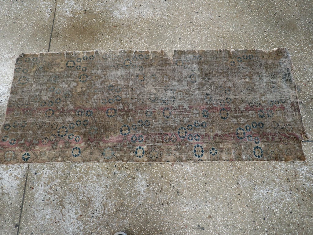 Antique East Turkestan Silk Khotan Fragment, No.17054 - Staging