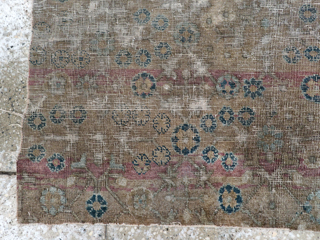 Silk 19th Century Antique East Turkestan Khotan Fragment, No.17054 - Staging