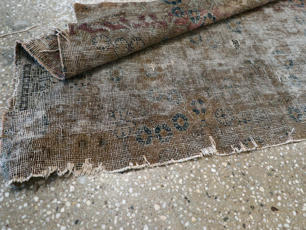 Antique East Turkestan Silk Khotan Fragment, No.17054 - Staging