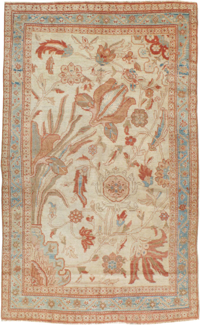 Antique Persian Sultanabad Rug, No.17055 - Staging