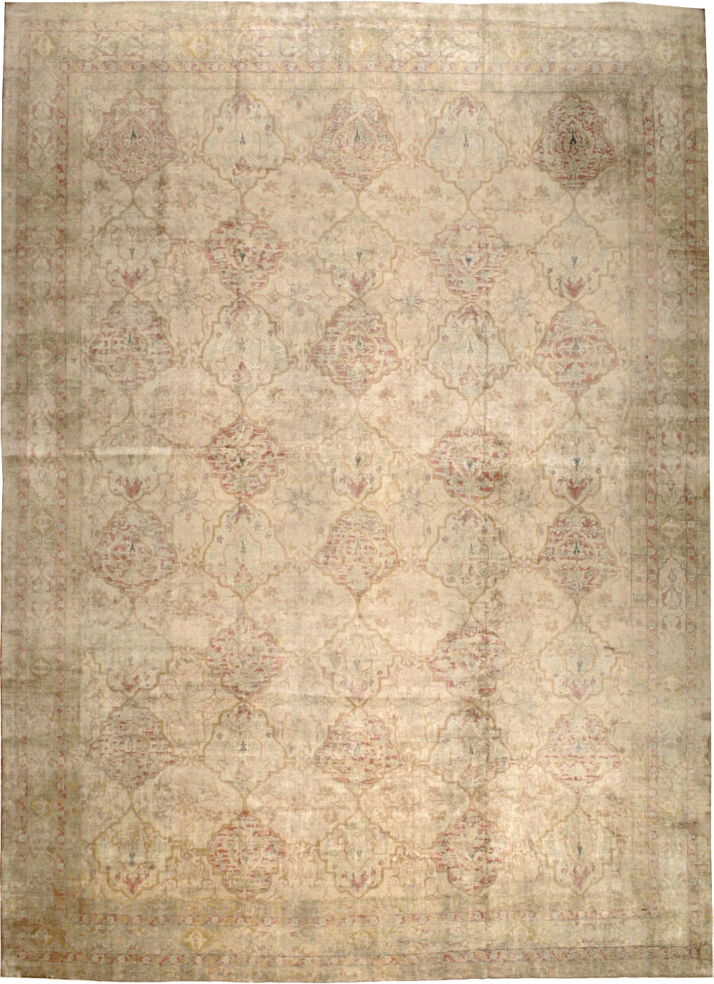 Antique Indian Lahore Carpet, No.17060 - Staging