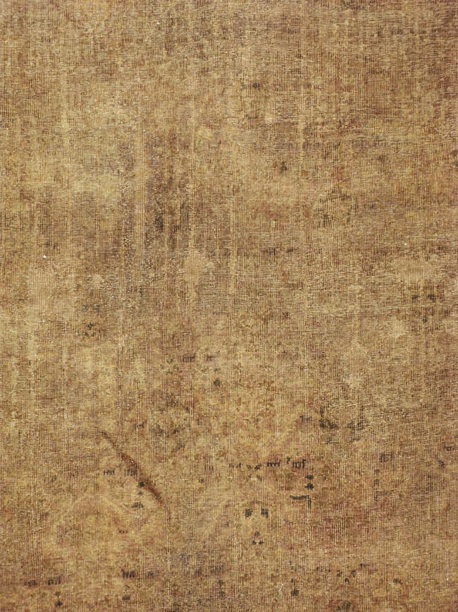 Antique Persian Mahal Distressed Carpet, No.17072 - Staging