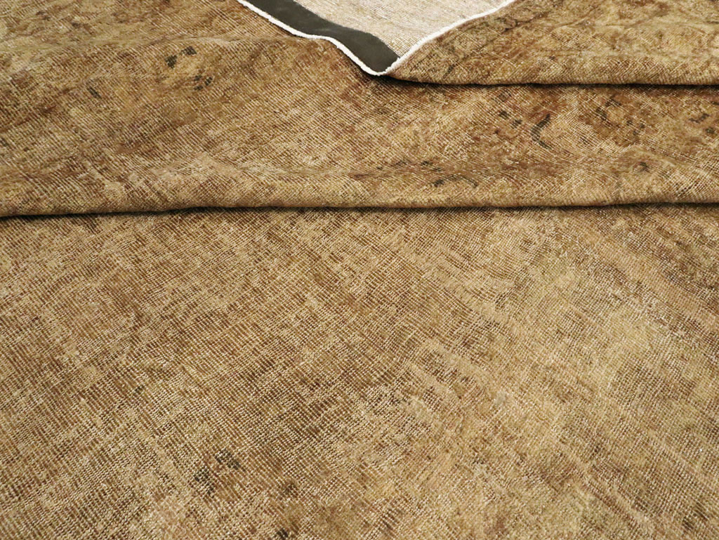 Antique Persian Mahal Distressed Carpet, No.17072 - Staging