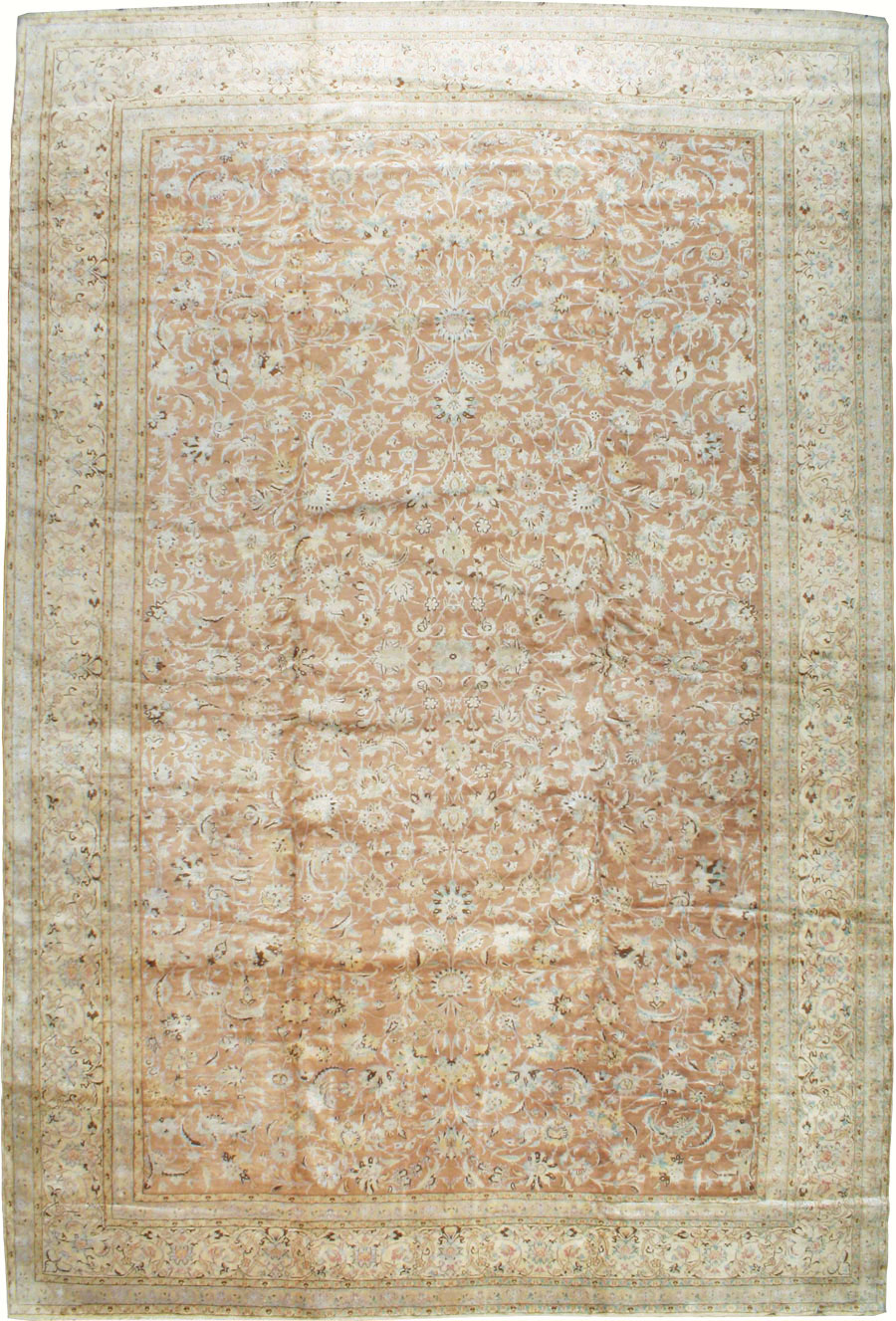 Vintage Persian Nain Carpet, No.17092 - Staging