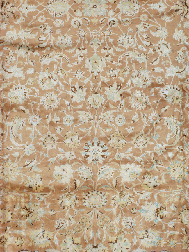 Vintage Persian Nain Carpet, No.17092 - Staging