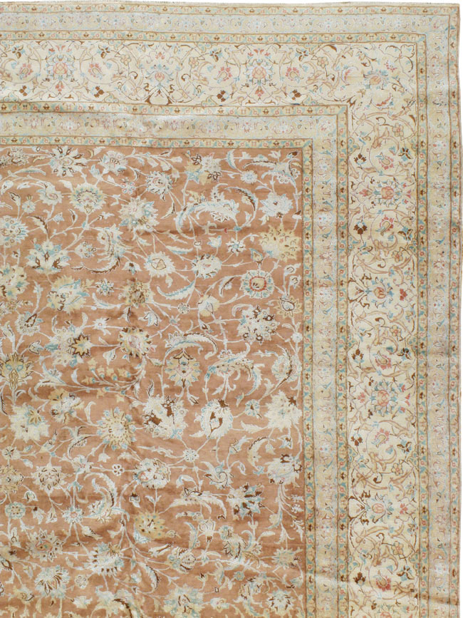 Vintage Persian Nain Carpet, No.17092 - Staging
