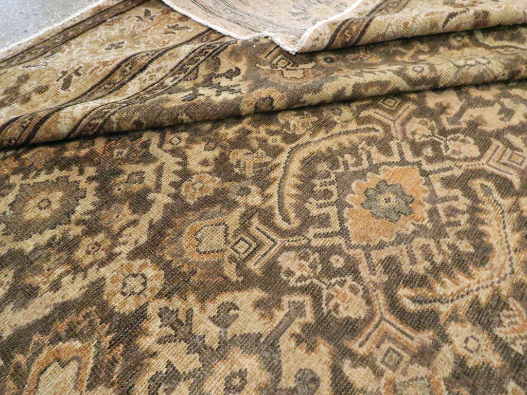 Antique Persian Mahal Room Size Carpet, No.17104 - Staging