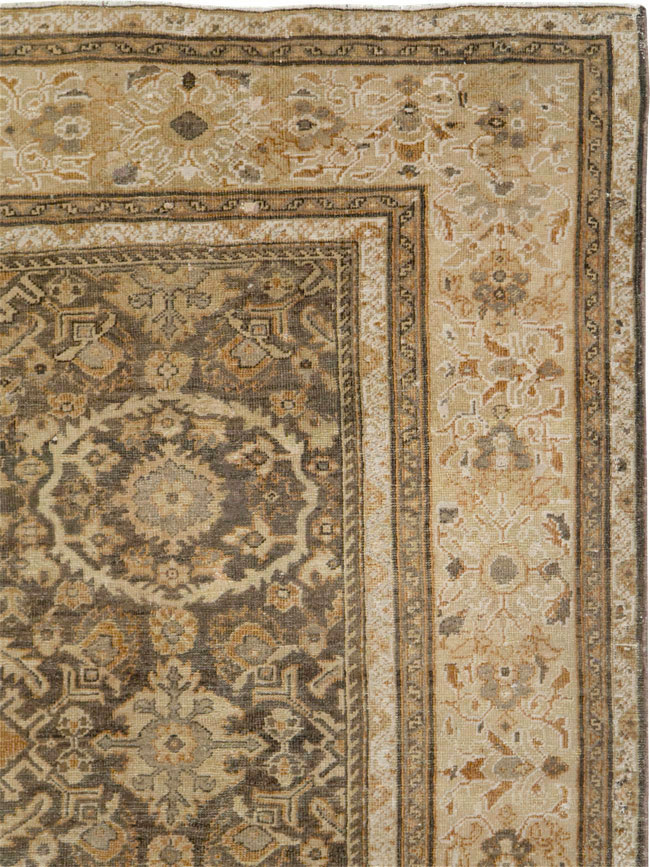 Antique Persian Mahal Room Size Carpet, No.17104 - Staging
