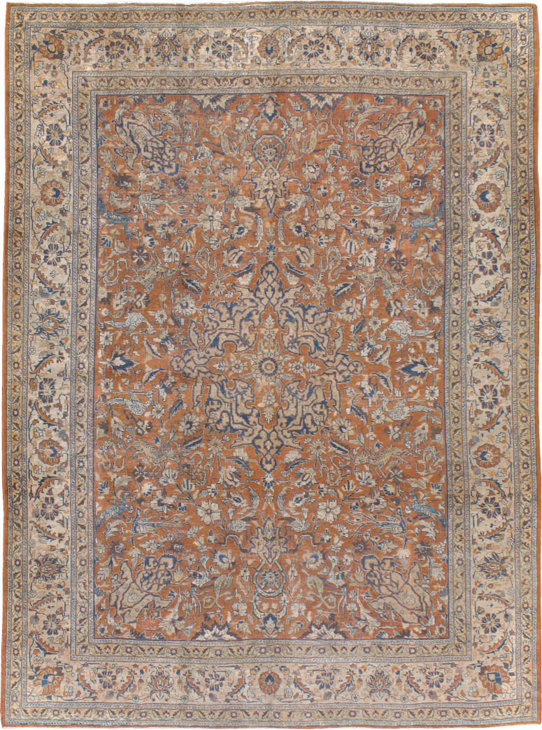 Antique Persian Tabriz Carpet, No.17115 - Staging
