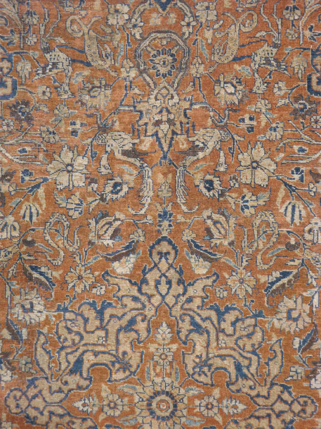 Antique Persian Tabriz Carpet, No.17115 - Staging