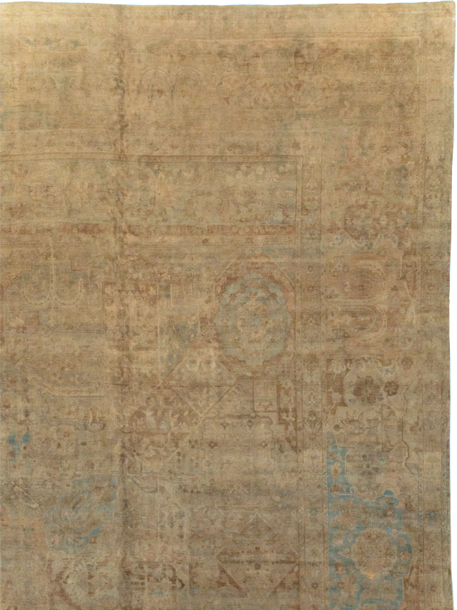 Antique Persian Lavar Kerman Carpet, No.17126 - Staging