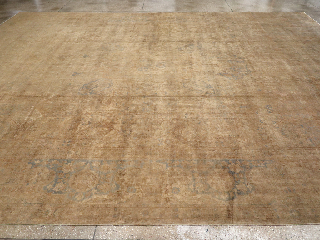 Antique Persian Lavar Kerman Carpet, No.17126 - Staging