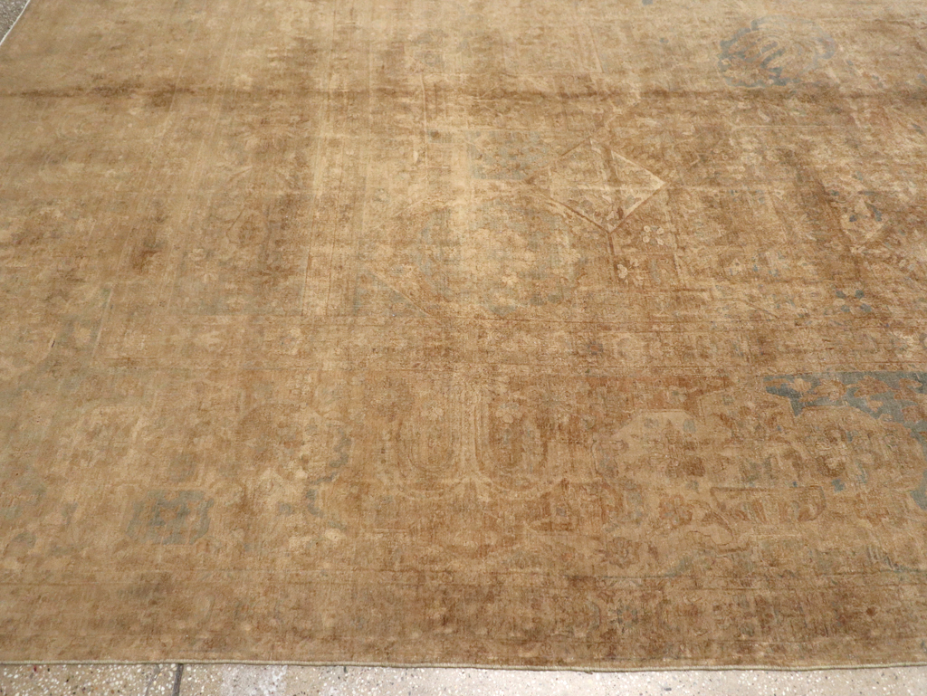 Antique Persian Lavar Kerman Carpet, No.17126 - Staging