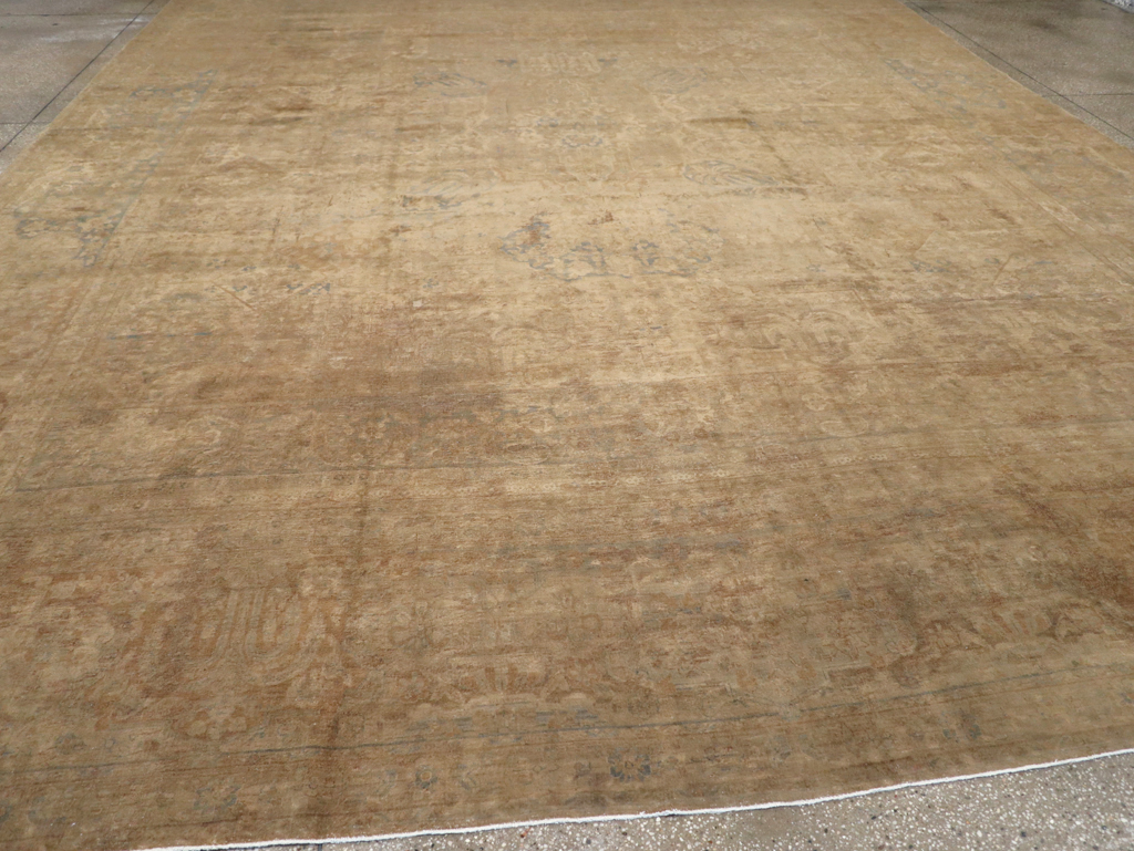 Antique Persian Lavar Kerman Carpet, No.17126 - Staging