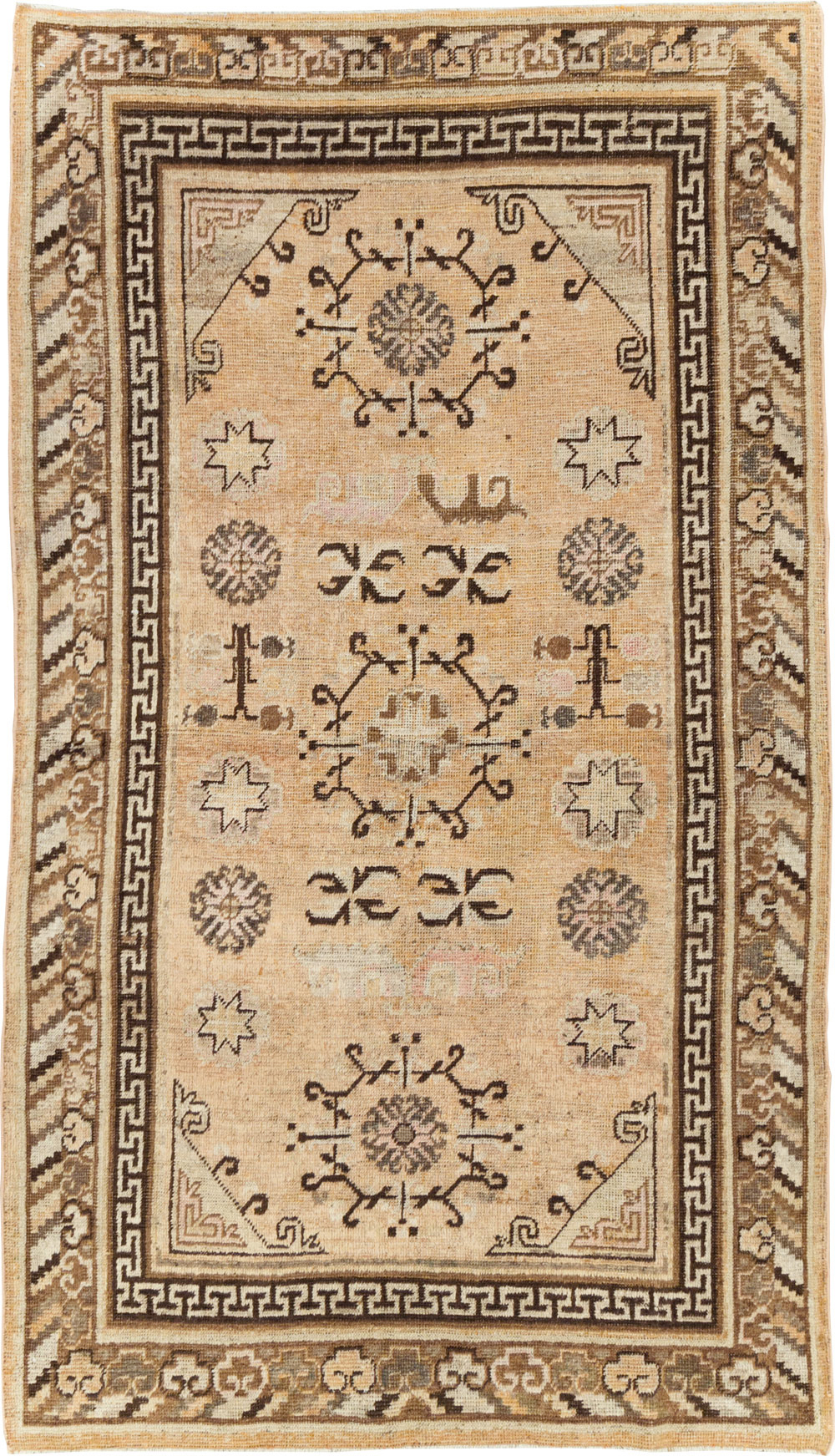 Antique East Turkestan Khotan Rug, No.17128 - Staging