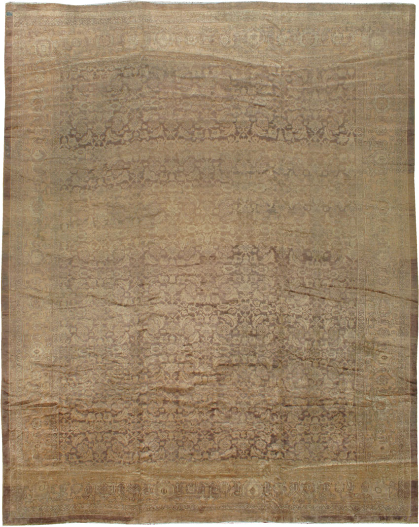 Antique Persian Mahal Carpet, No.17130 - Staging