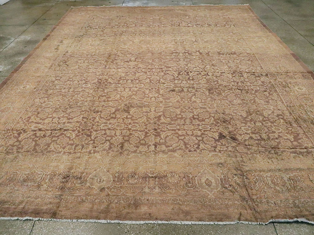 Antique Persian Mahal Carpet, No.17130 - Staging