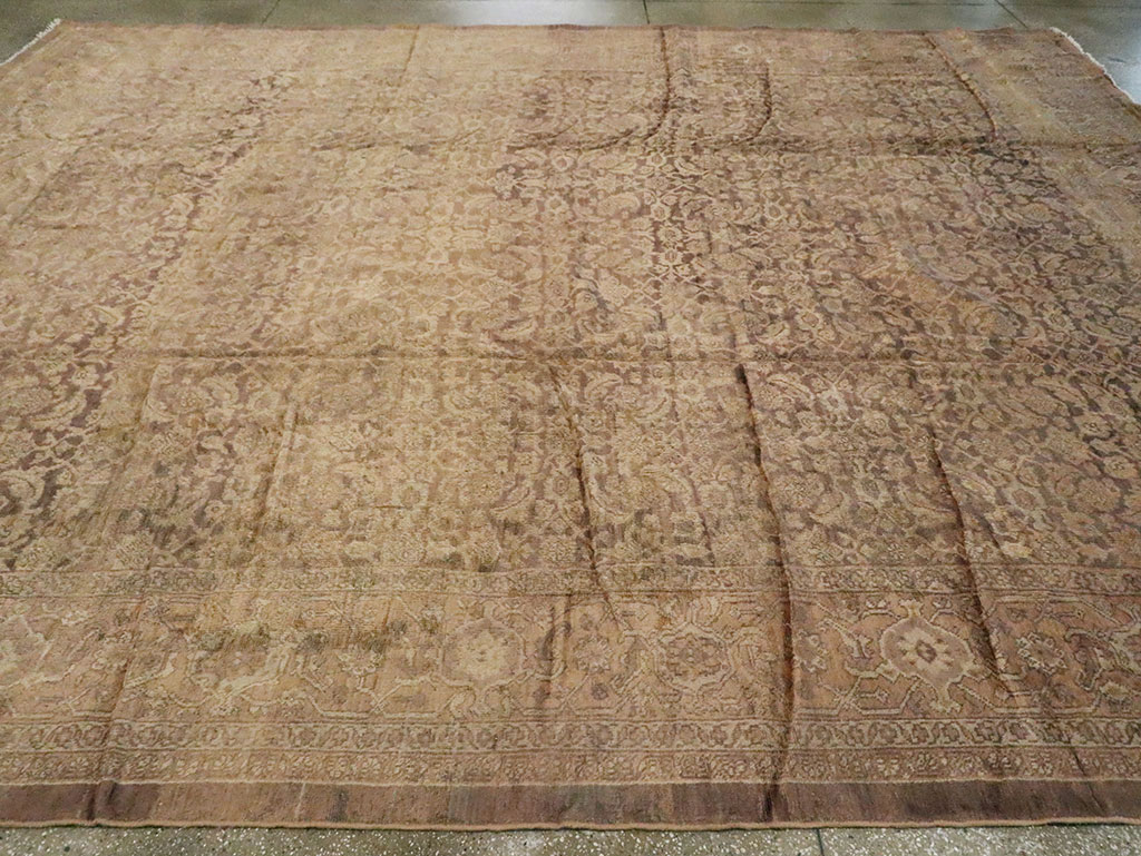 Antique Persian Mahal Carpet, No.17130 - Staging