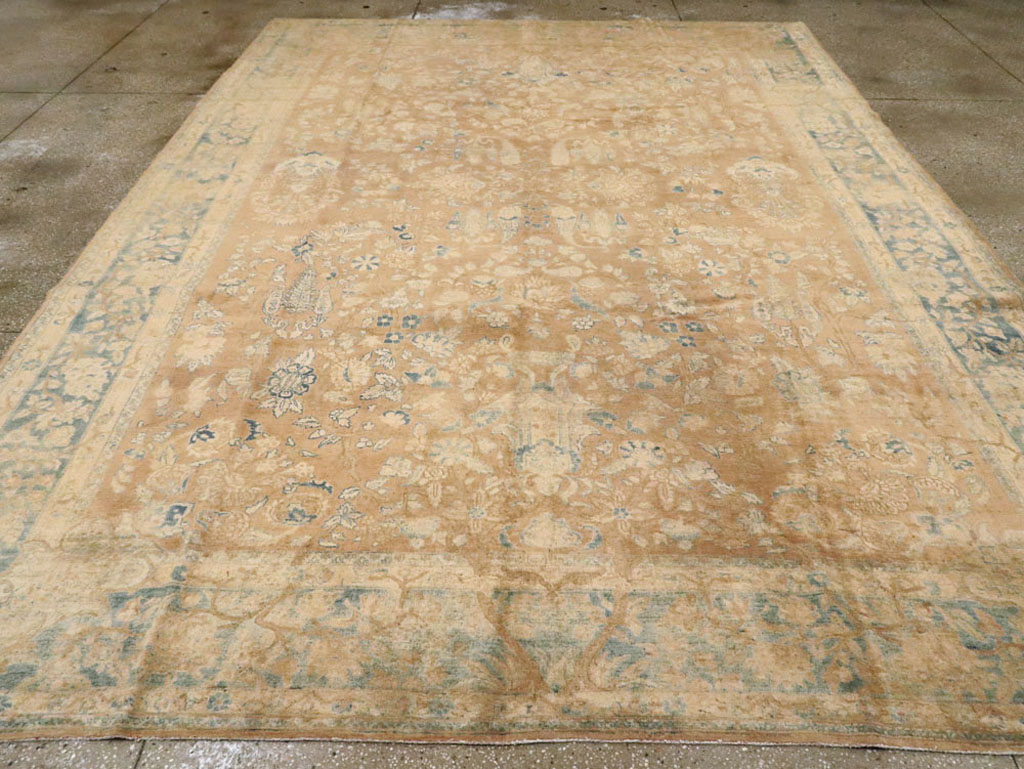Antique Persian Tabriz Carpet, No.17131 - Staging