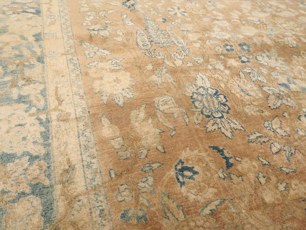 Antique Persian Tabriz Carpet, No.17131 - Staging