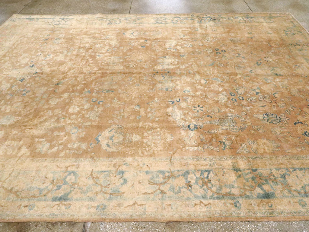 Antique Persian Tabriz Carpet, No.17131 - Staging