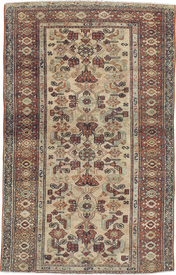 Vintage Persian Malayer Rug, No.17135 - Staging