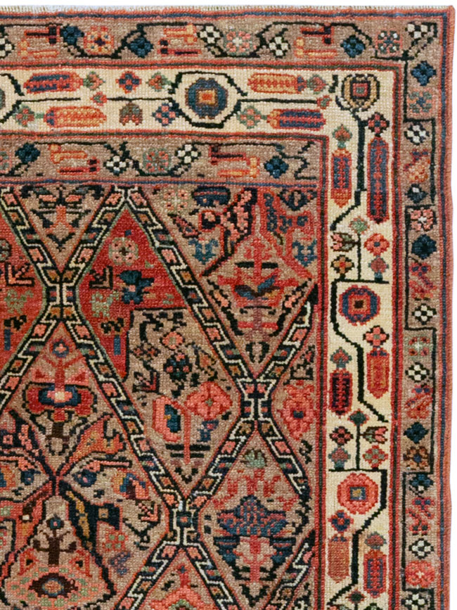 Antique Persian Serab Rug, No.17140 - Staging