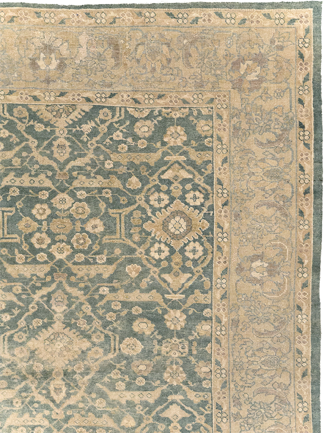 Antique Persian Mahal Room Size Carpet, No.17150 - Staging