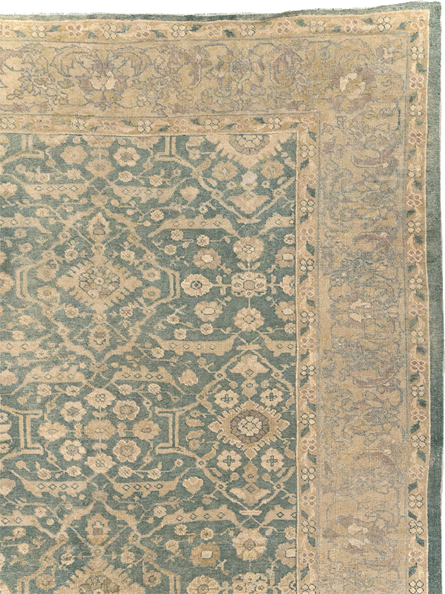 Antique Persian Mahal Room Size Carpet, No.17150 - Staging