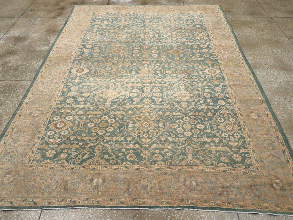 Antique Persian Mahal Room Size Carpet, No.17150 - Staging
