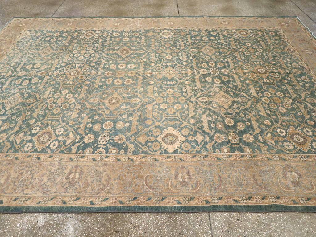 Antique Persian Mahal Room Size Carpet, No.17150 - Staging