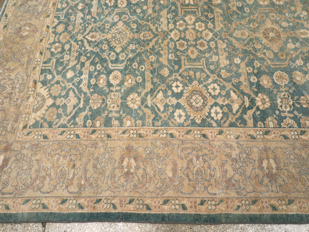 Antique Persian Mahal Room Size Carpet, No.17150 - Staging