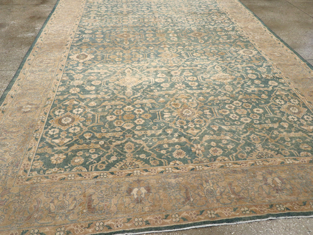 Antique Persian Mahal Room Size Carpet, No.17150 - Staging