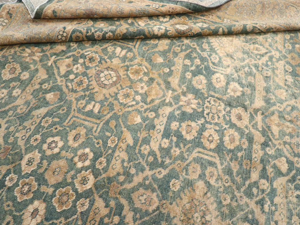 Antique Persian Mahal Room Size Carpet, No.17150 - Staging