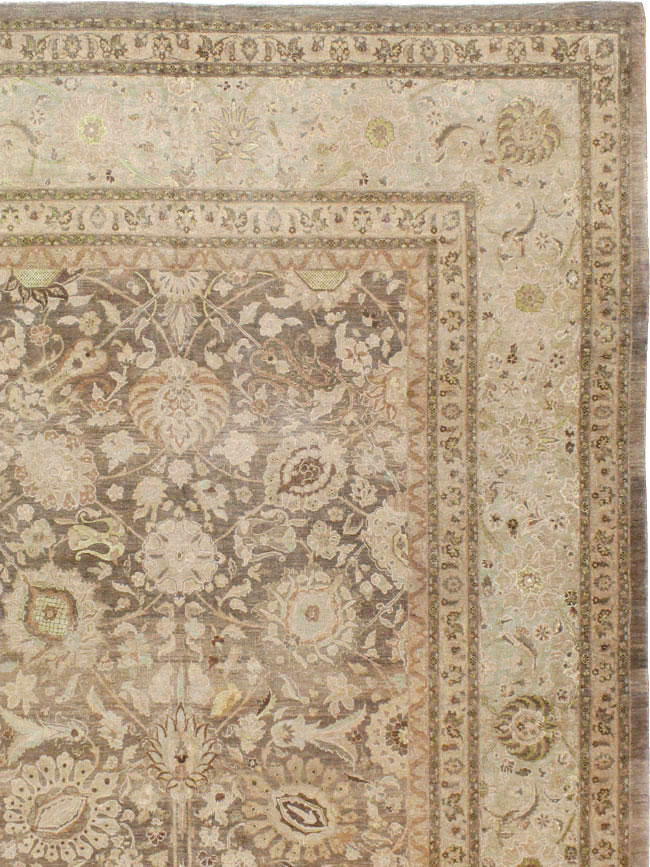 Antique Persian Tabriz Carpet, No.17155 - Staging