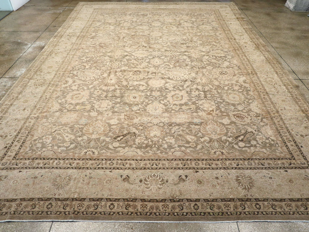 Antique Persian Tabriz Carpet, No.17155 - Staging