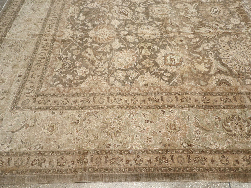 Antique Persian Tabriz Carpet, No.17155 - Staging