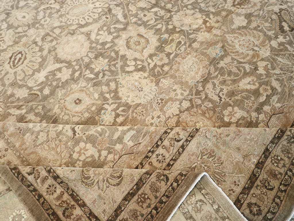 Antique Persian Tabriz Carpet, No.17155 - Staging