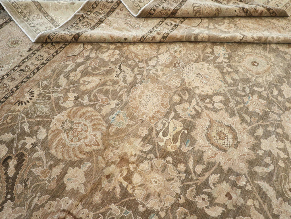 Antique Persian Tabriz Carpet, No.17155 - Staging