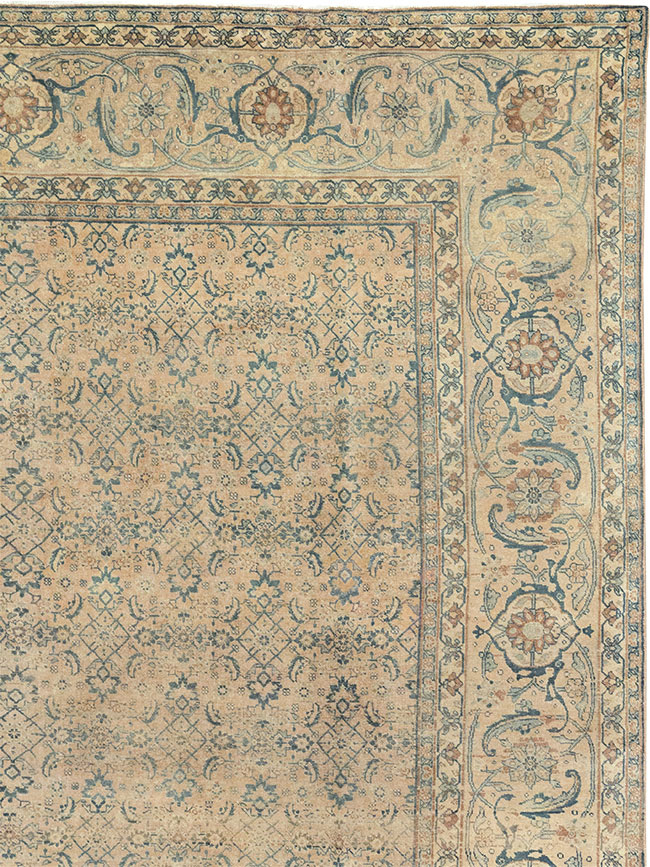 Antique Persian Tabriz Carpet, No.17171 - Staging