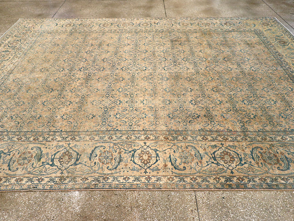 Antique Persian Tabriz Carpet, No.17171 - Staging