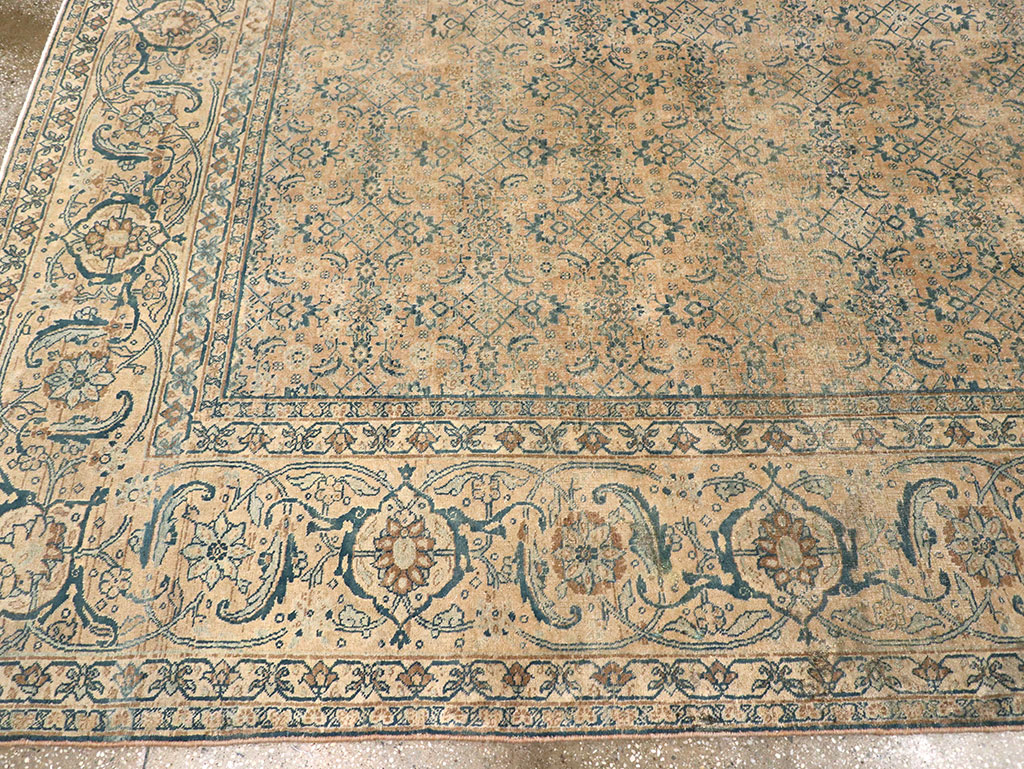 Antique Persian Tabriz Carpet, No.17171 - Staging