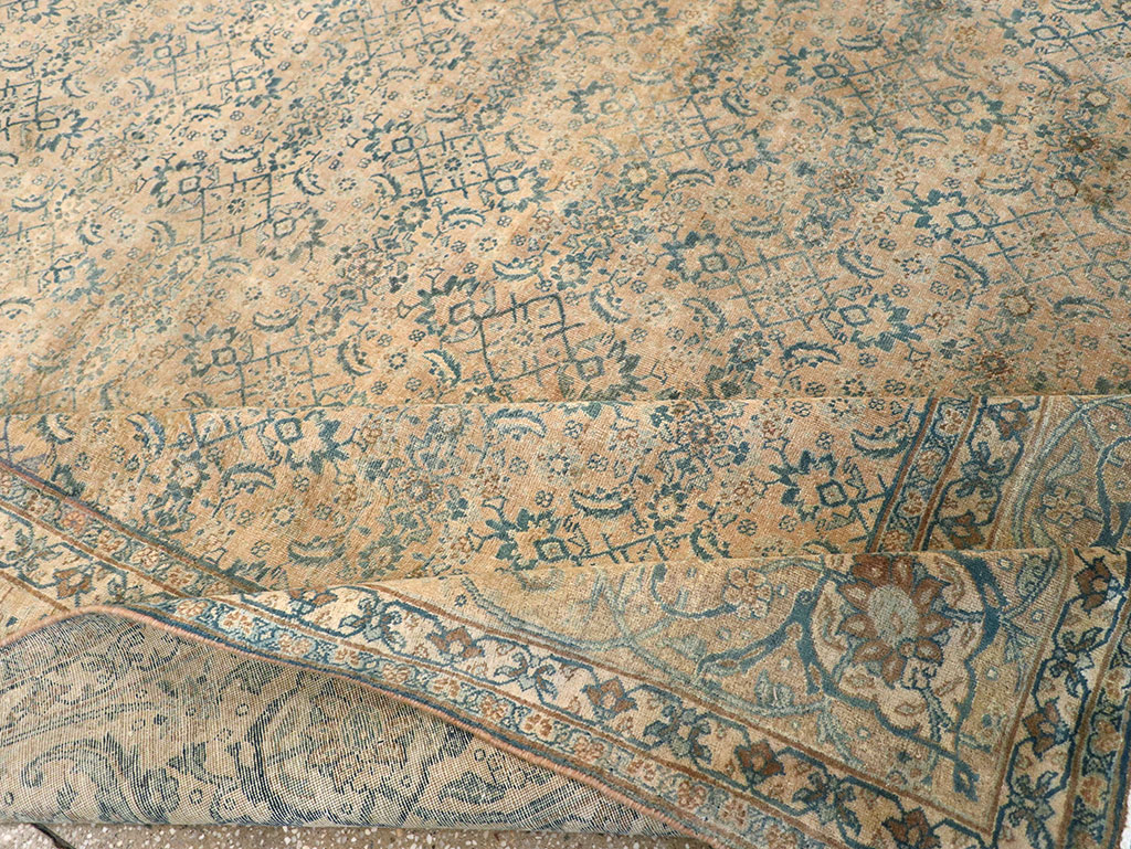 Antique Persian Tabriz Carpet, No.17171 - Staging