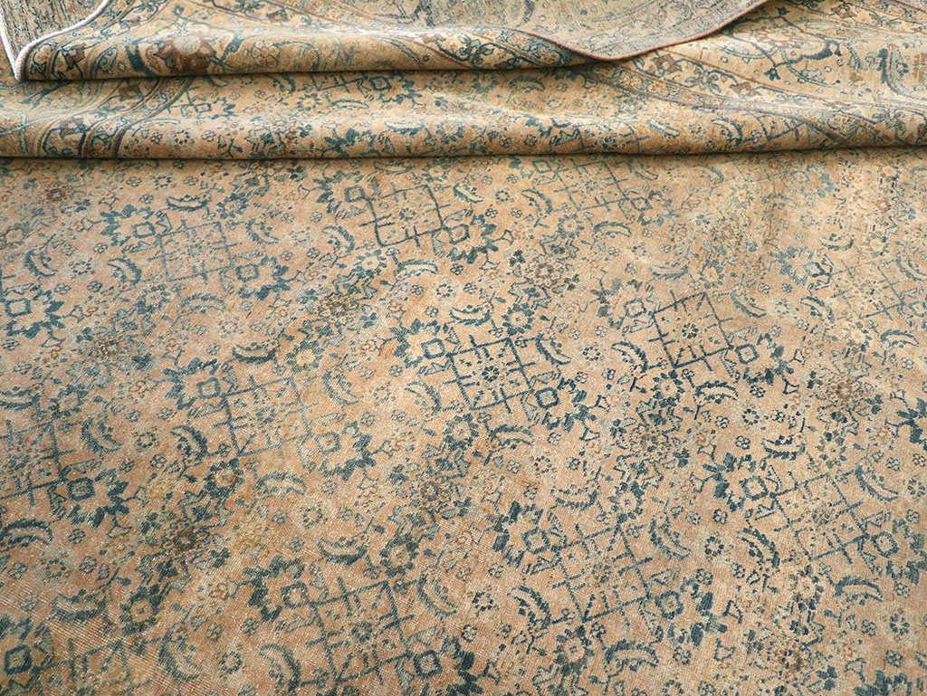 Antique Persian Tabriz Carpet, No.17171 - Staging