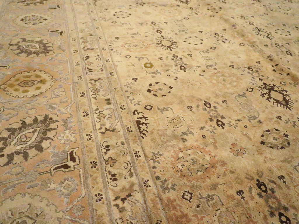 Antique Persian Tabriz Carpet, No.17178 - Staging
