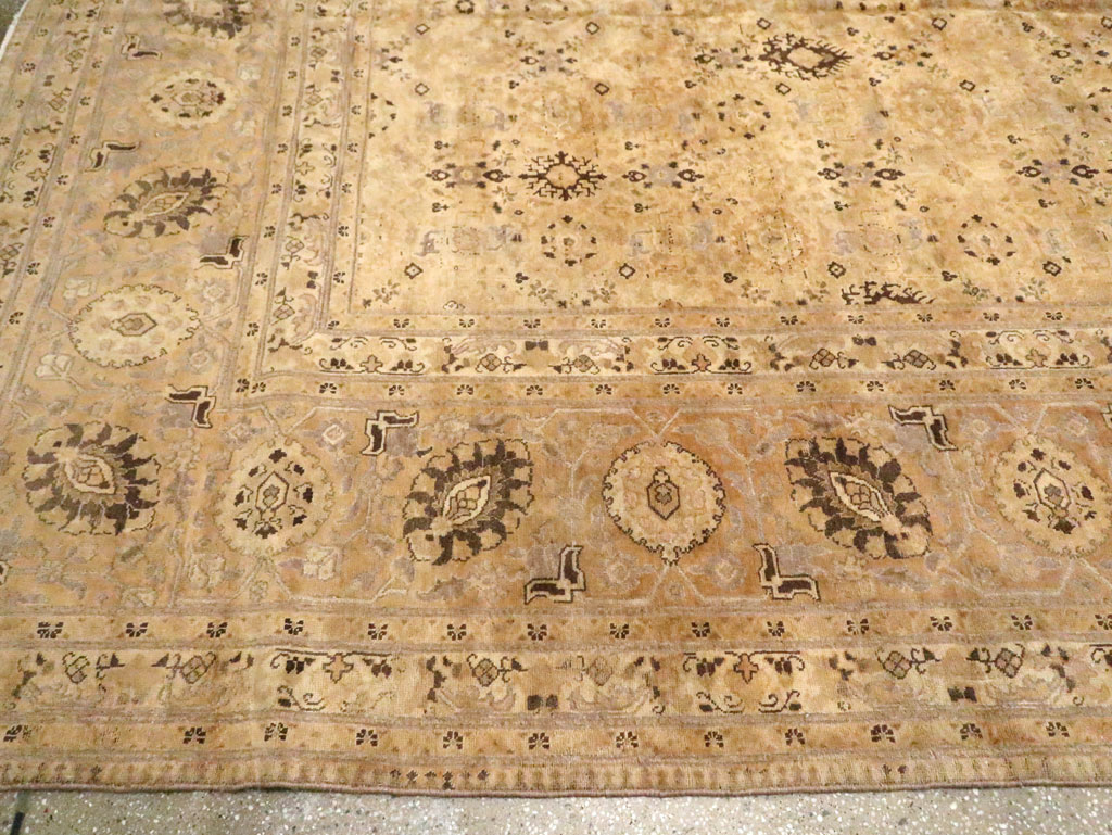 Antique Persian Tabriz Carpet, No.17178 - Staging