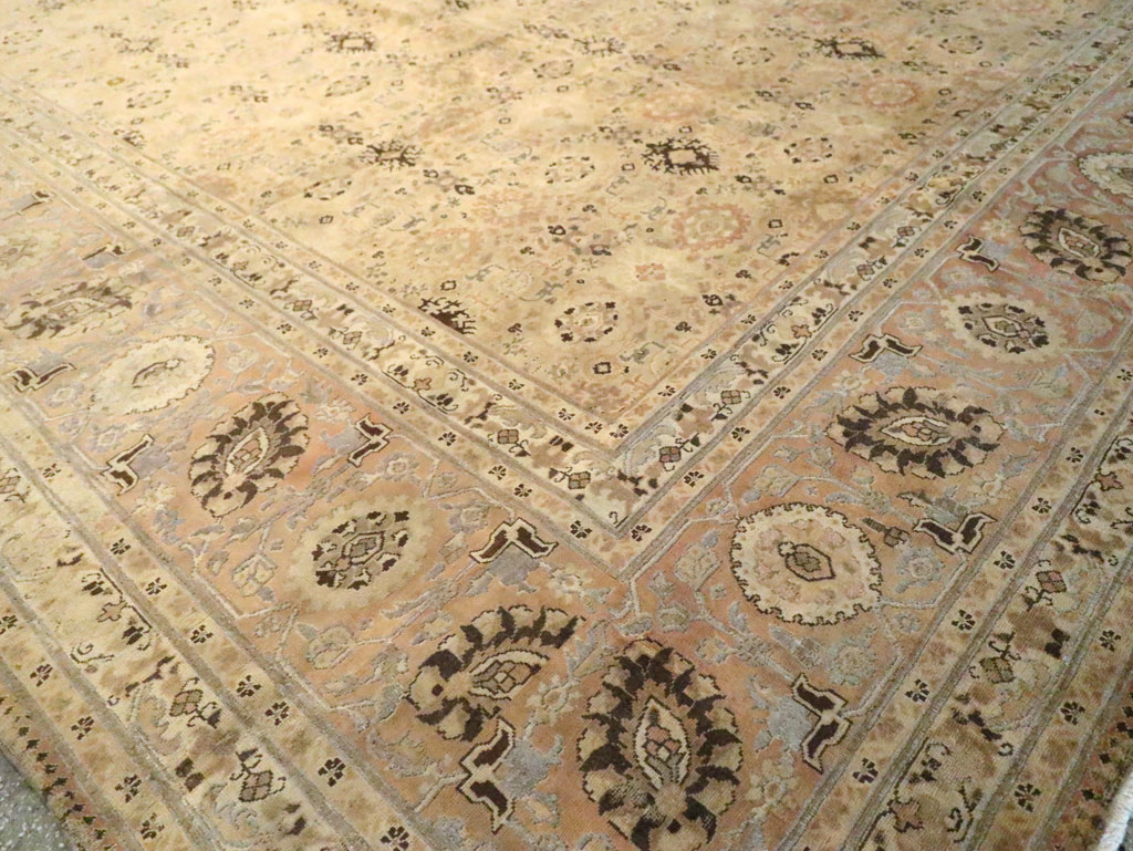 Antique Persian Tabriz Carpet, No.17178 - Staging